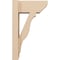 Ekena Millwork 6-in W x 12-in D x 20-in H Funston Slat Rough Cedar Woodgrain TimberThane Outlooker, Primed Tan OUTUR060X12X20FST24RCPR - alternate 3